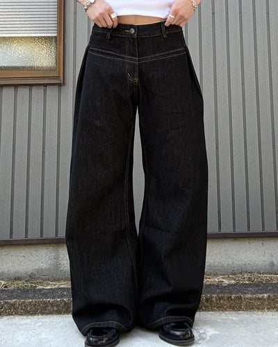 レトロステッチデザインパンツ KN0139
