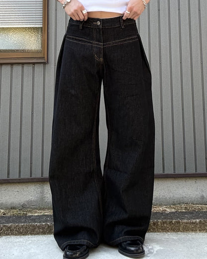 レトロステッチデザインパンツ KN0139