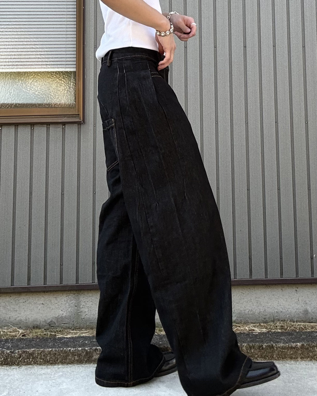 レトロステッチデザインパンツ KN0139