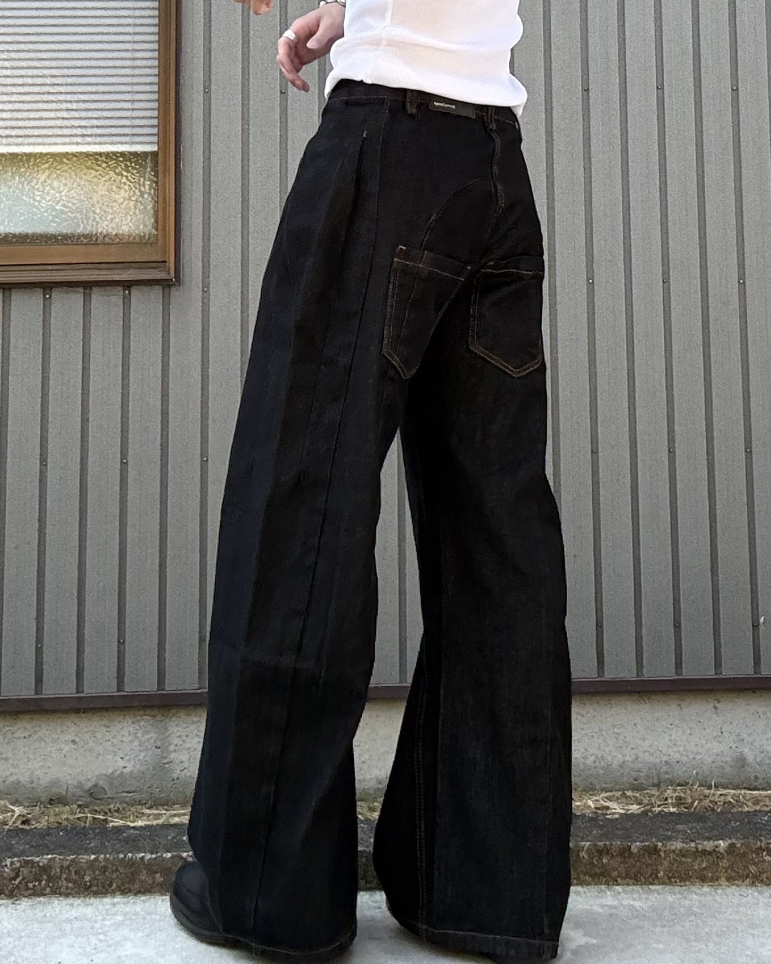 レトロステッチデザインパンツ KN0139