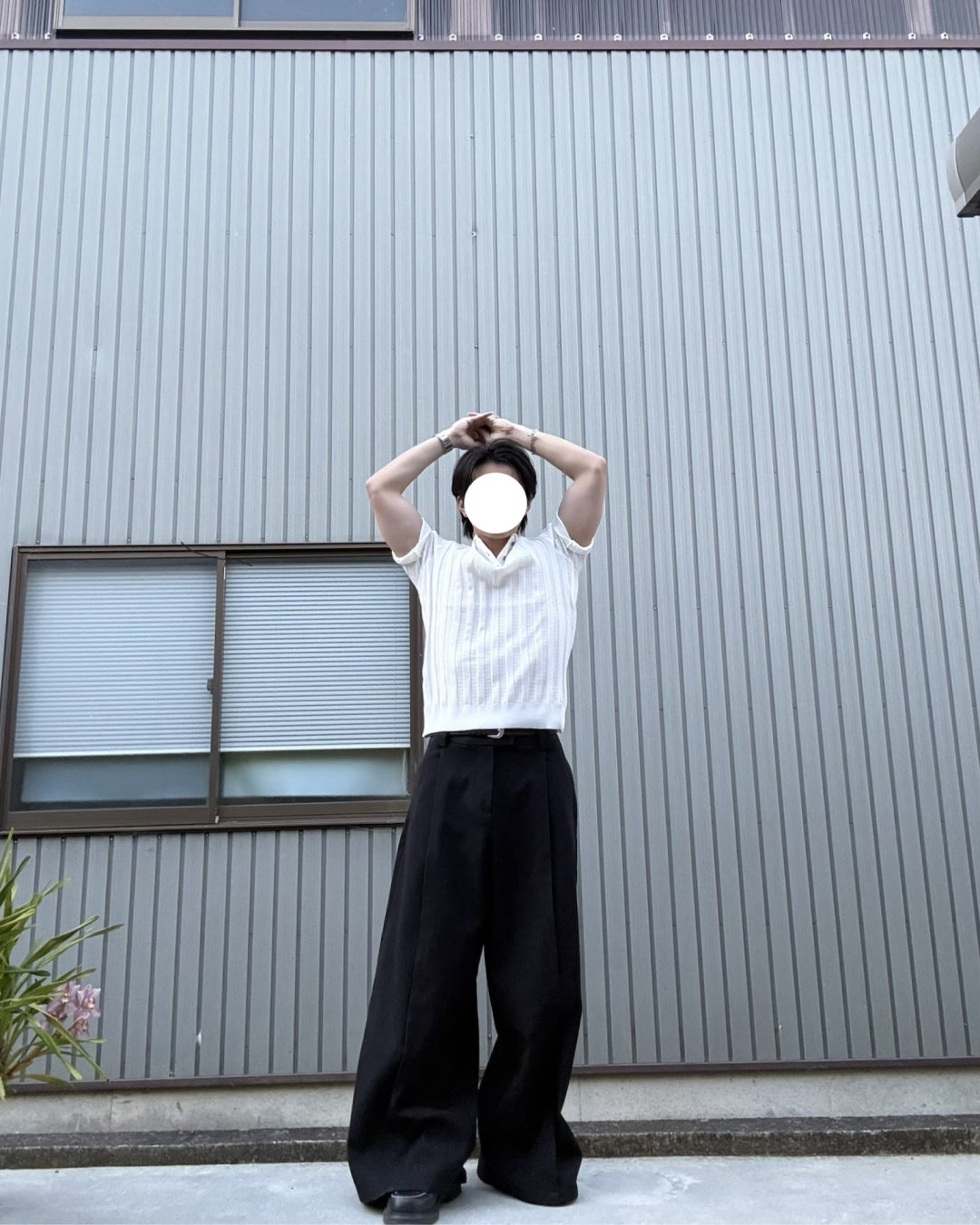 スリムフィットニットポロ KN0144