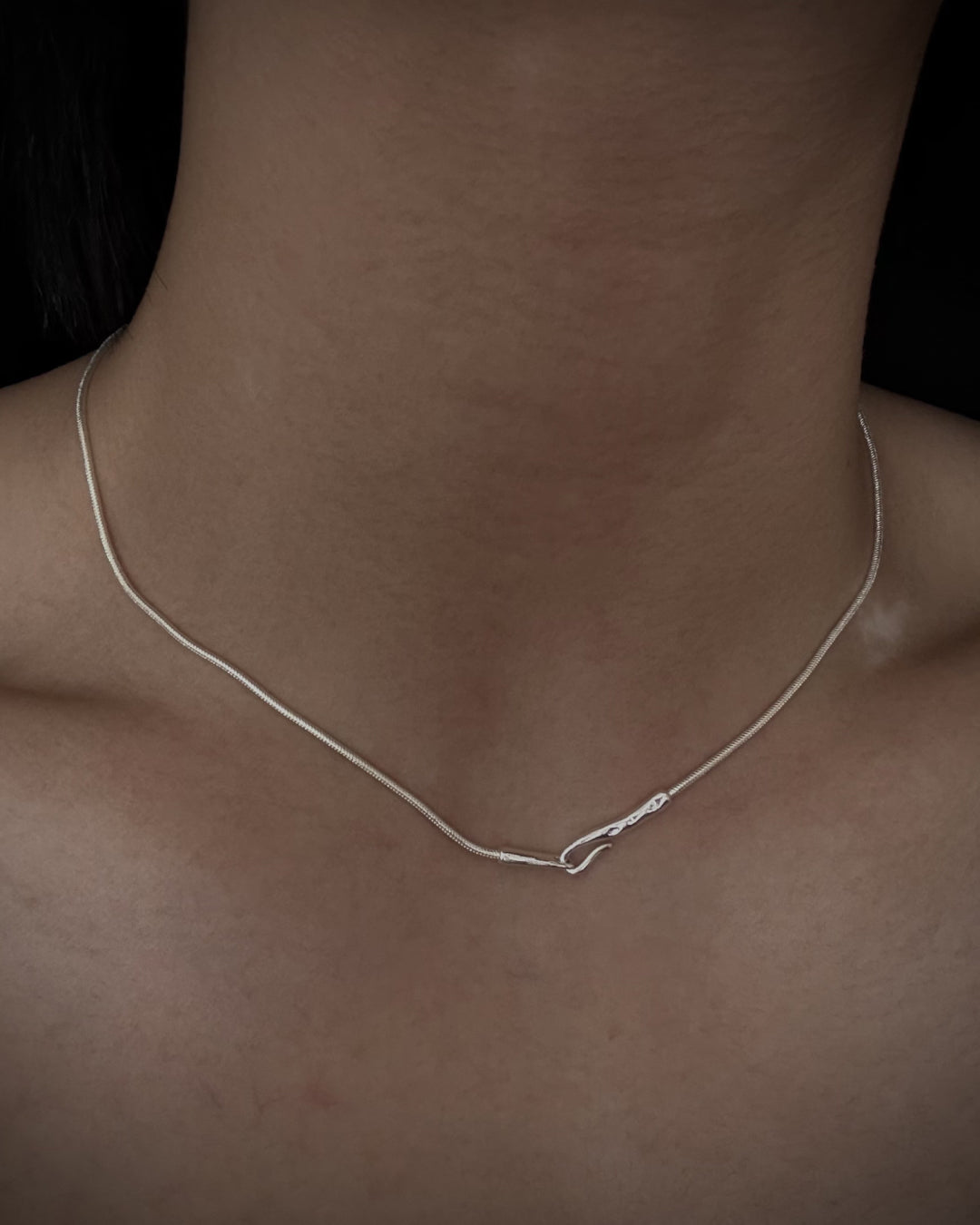 フックシングルネックレス KN0149
