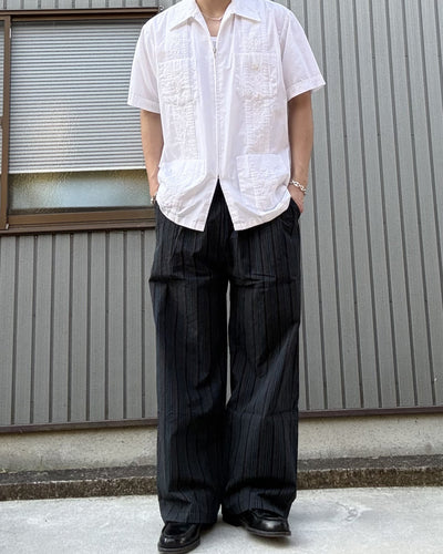 ストライプワイドレッグパンツ KN0151