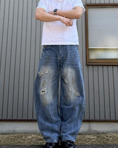 ライトニングウォッシュヴィンテージデニム KN0180