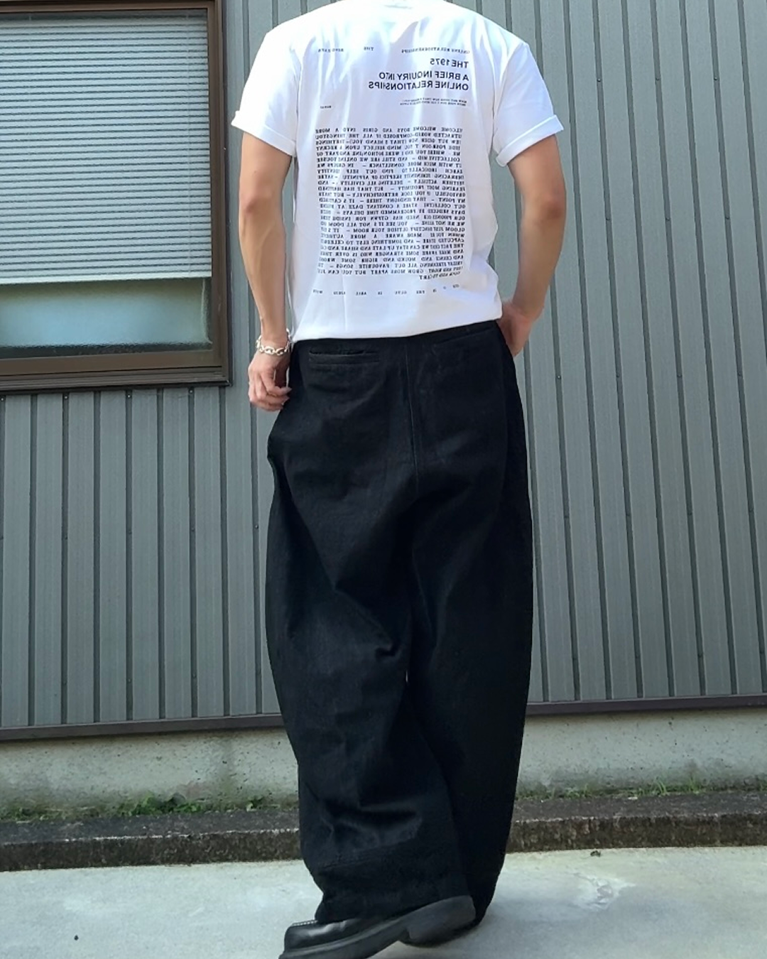 エッセイプリントTシャツ KN0201