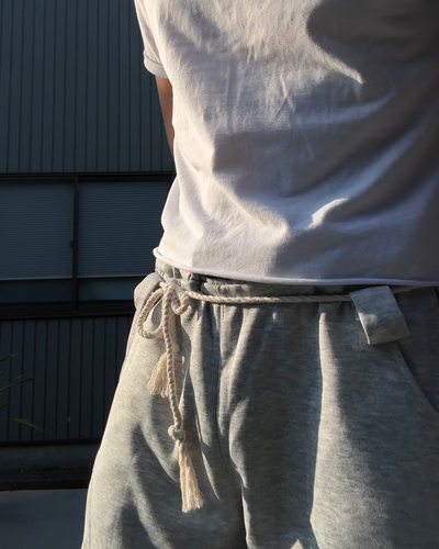 ロープベルトスウェットパンツ KN0210