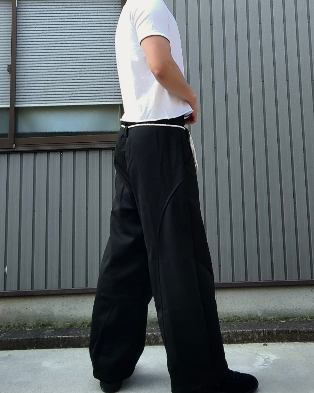 ロープベルトスウェットパンツ KN0210