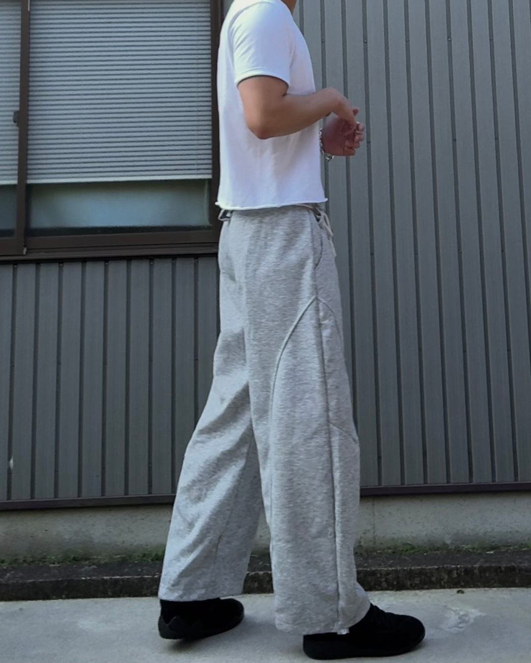 ロープベルトスウェットパンツ KN0210