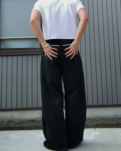 ロープベルトスウェットパンツ KN0210