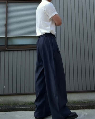 レトロルーズカジュアルパンツ KN0257