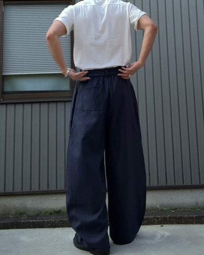 レトロルーズカジュアルパンツ KN0257