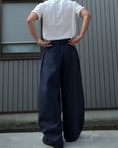 レトロルーズカジュアルパンツ KN0257