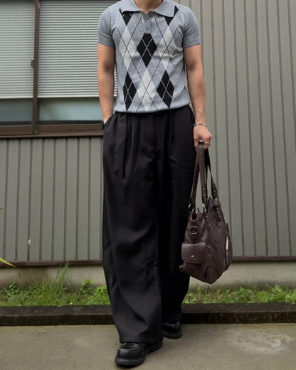 レトロルーズカジュアルパンツ KN0257