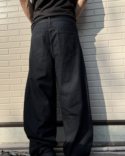 アイレットチェーンワイドバギーパンツ KN0272