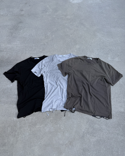 カラーウォッシュ加工ダメージTシャツ KN0286