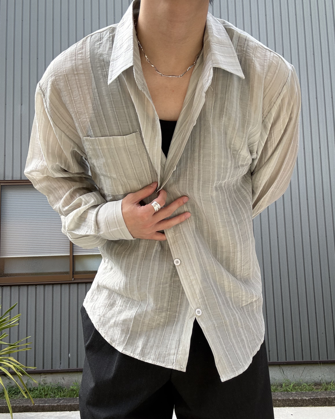 シンプルサマーシャツ KN0289