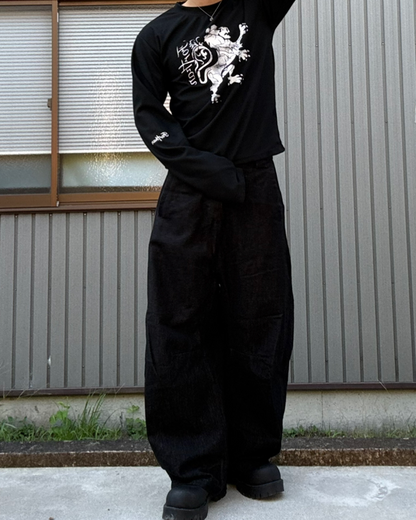 グラフィックワッフルロングスリーブT KN0294
