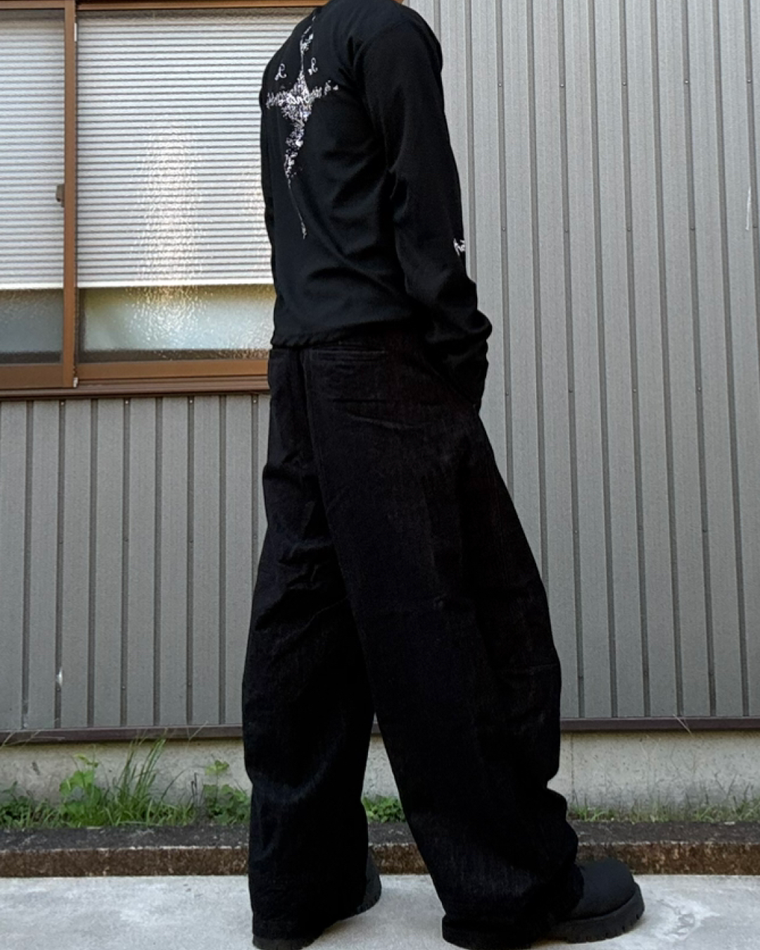 グラフィックワッフルロングスリーブT KN0294