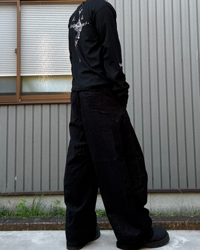 グラフィックワッフルロングスリーブT KN0294