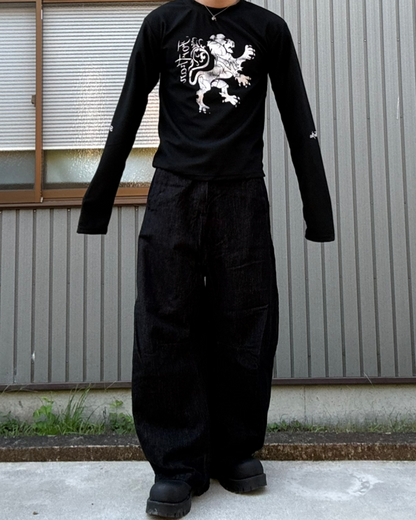 グラフィックワッフルロングスリーブT KN0294