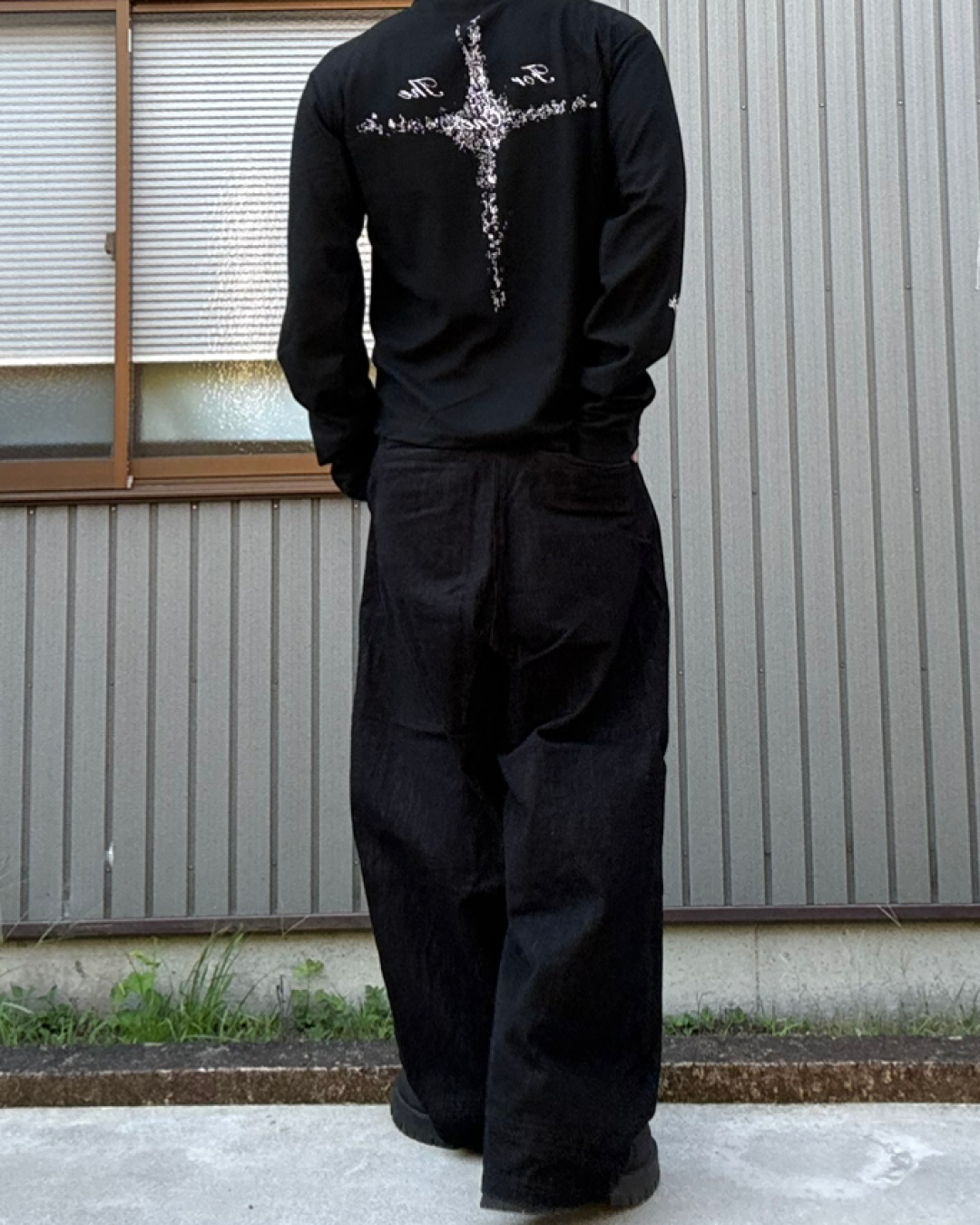 グラフィックワッフルロングスリーブT KN0294
