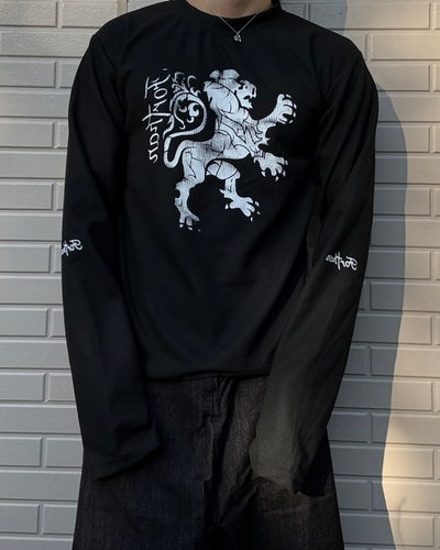 グラフィックワッフルロングスリーブT KN0294