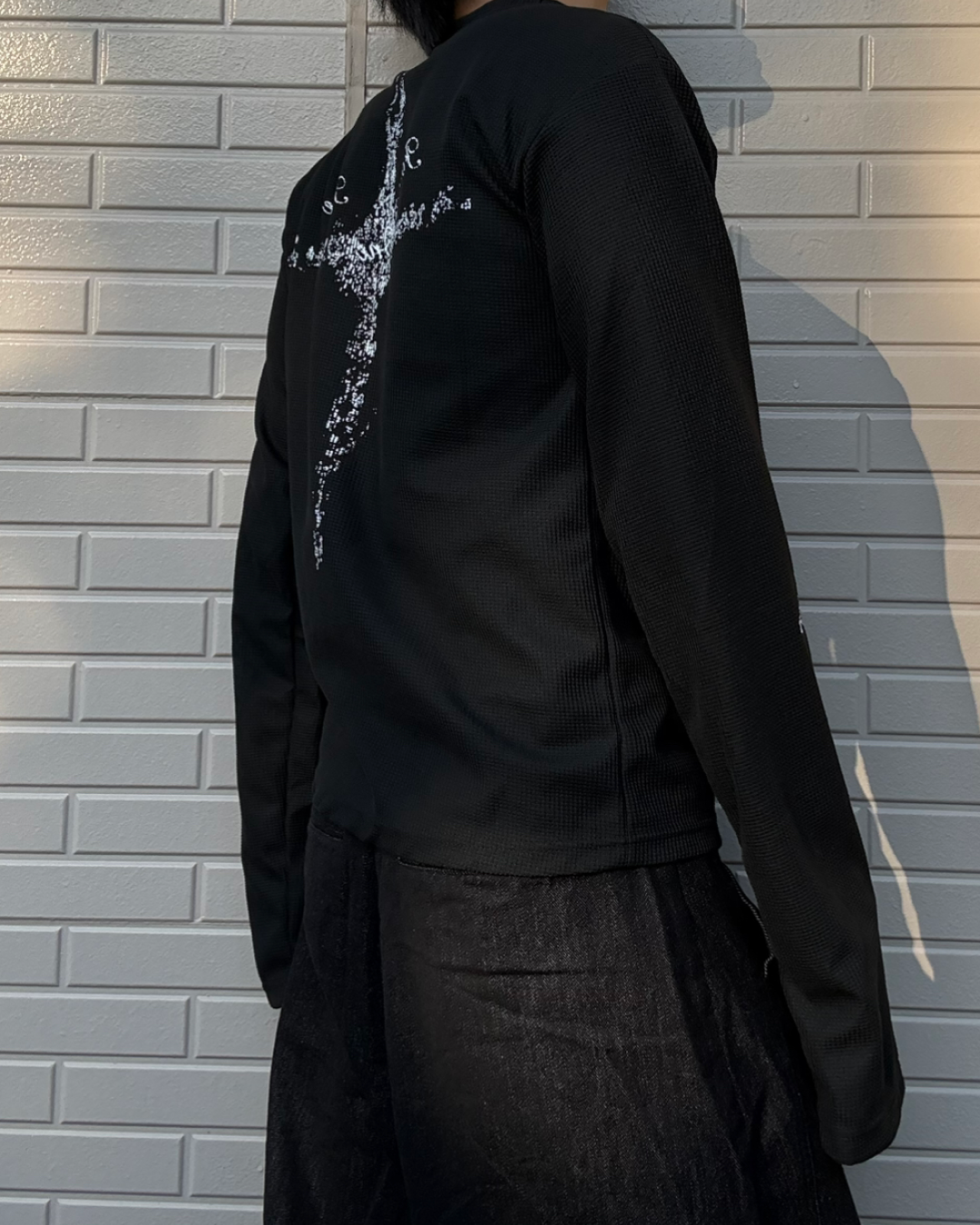 グラフィックワッフルロングスリーブT KN0294