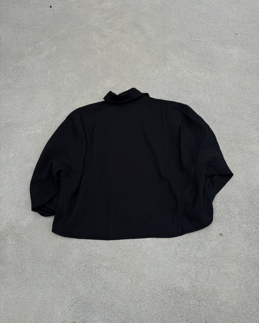 ワッフルクロップスナップボタンジャケット KN0334