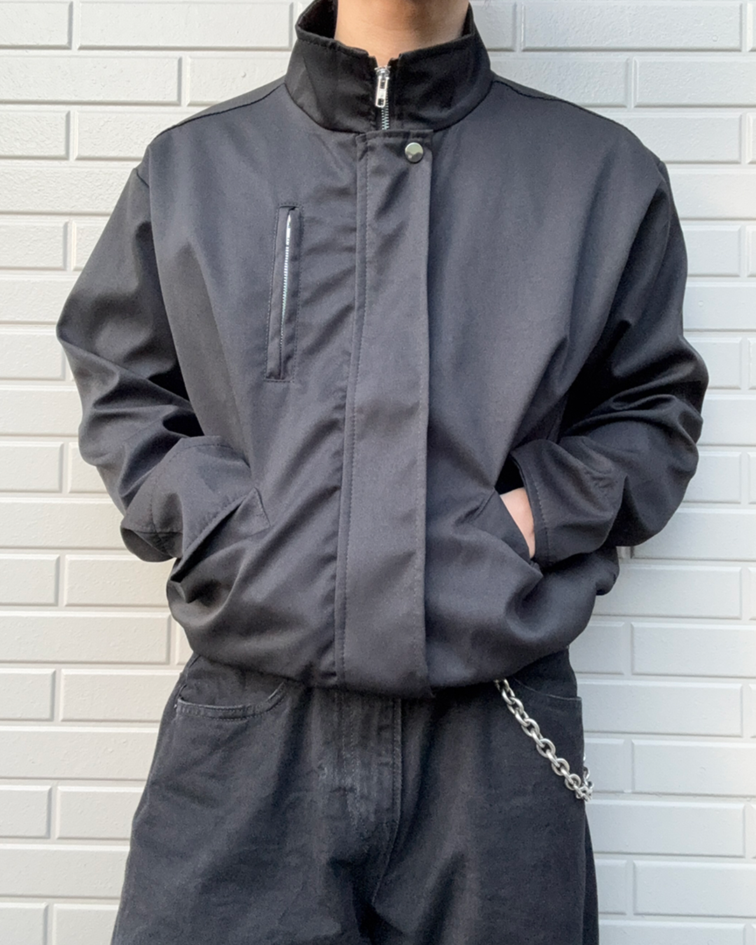 【一部即納】ジップアップショートジャケット KN0335