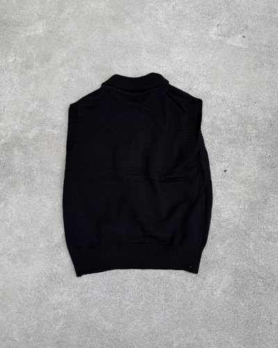 シンプルポロニットベスト KN0353