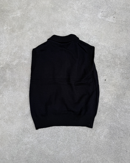 シンプルポロニットベスト KN0353