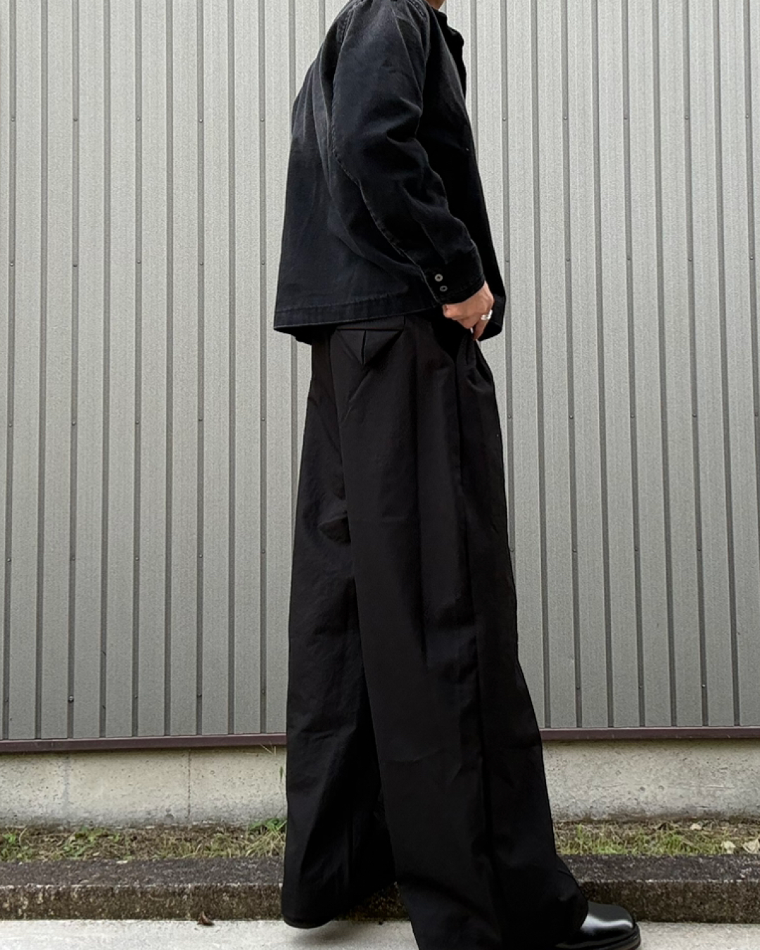 アシンメトリーデニムジャケット KN0355