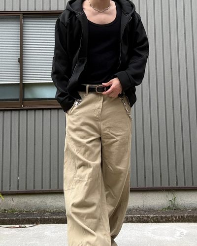 ツイストバックルレザーライクベルト KN0361