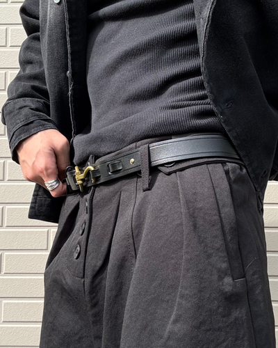 ホースビットバックルレザーライクベルト KN0363