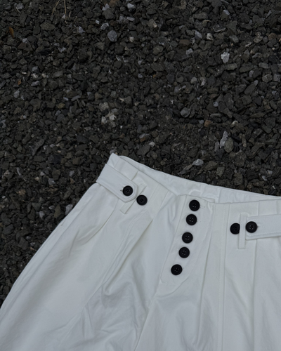 ボタンフライワイドレッグパンツ KN0382