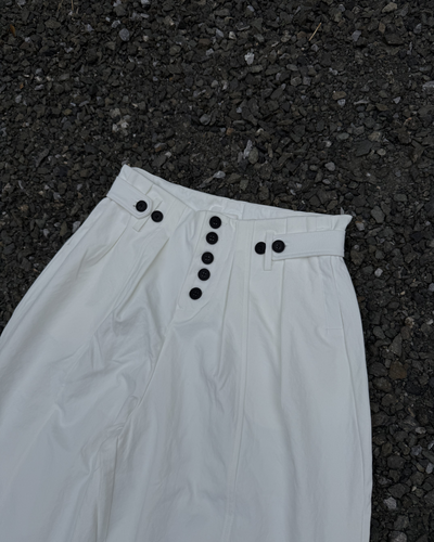 ボタンフライワイドレッグパンツ KN0382