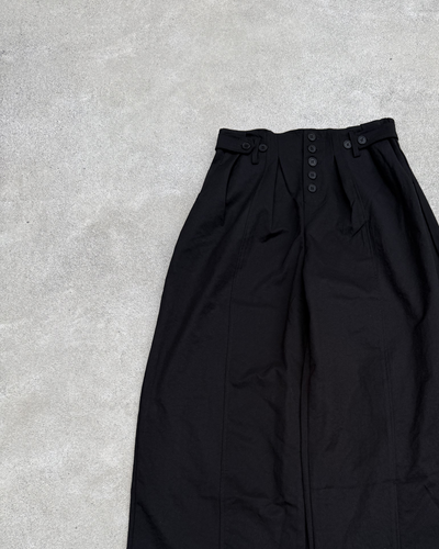 ボタンフライワイドレッグパンツ KN0382