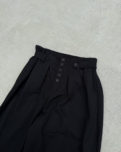 ボタンフライワイドレッグパンツ KN0382