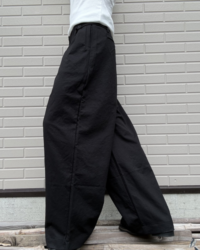 ボタンフライワイドレッグパンツ KN0382