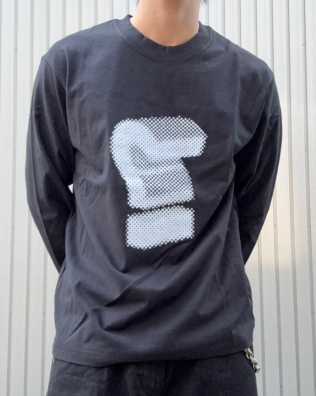 クエスチョンプリントロングスリーブ KN0390