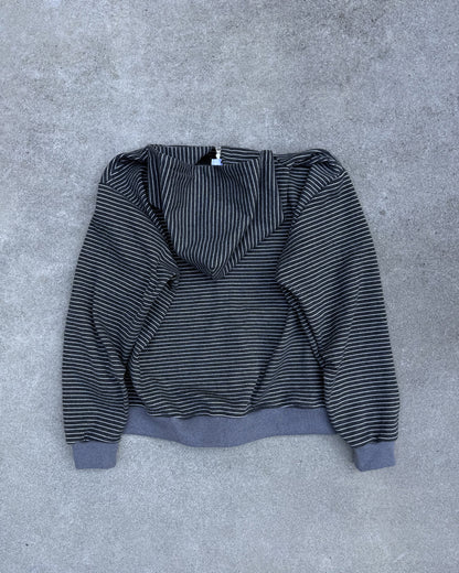 ルーズフィットボーダージップフーディー KN0393