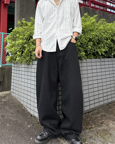 3カラーレトロワイドレッグパンツ KN0422