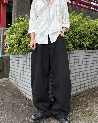 3カラーレトロワイドレッグパンツ KN0422