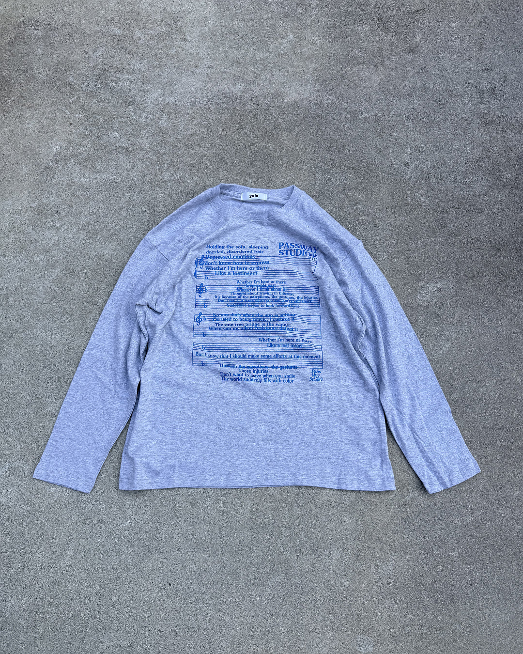 リリックグラフィックロングスリーブ KN0425