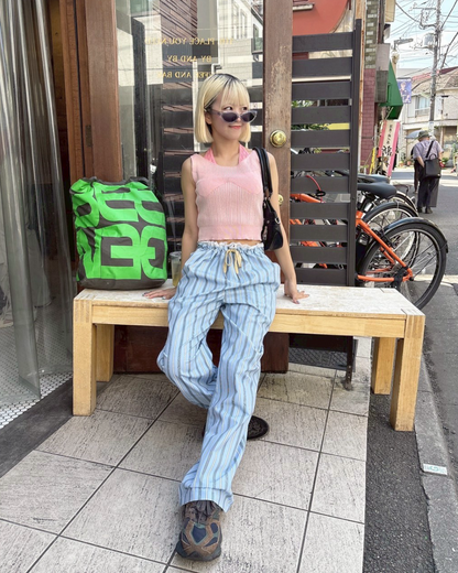 ウエストレースストライプパンツ KR0003