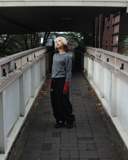 【11/25 19:00販売開始 オリジナル 即納】ウェーブツートンカーディガン KR6003