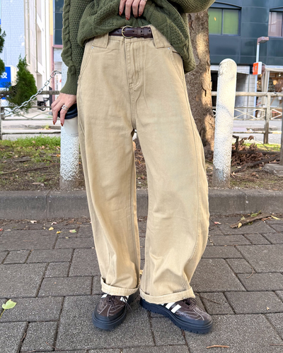 ルーズフィットワイドチノパンツ KU0036