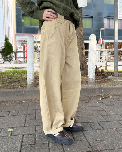 ルーズフィットワイドチノパンツ KU0036