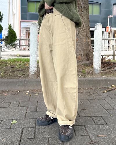 ルーズフィットワイドチノパンツ KU0036