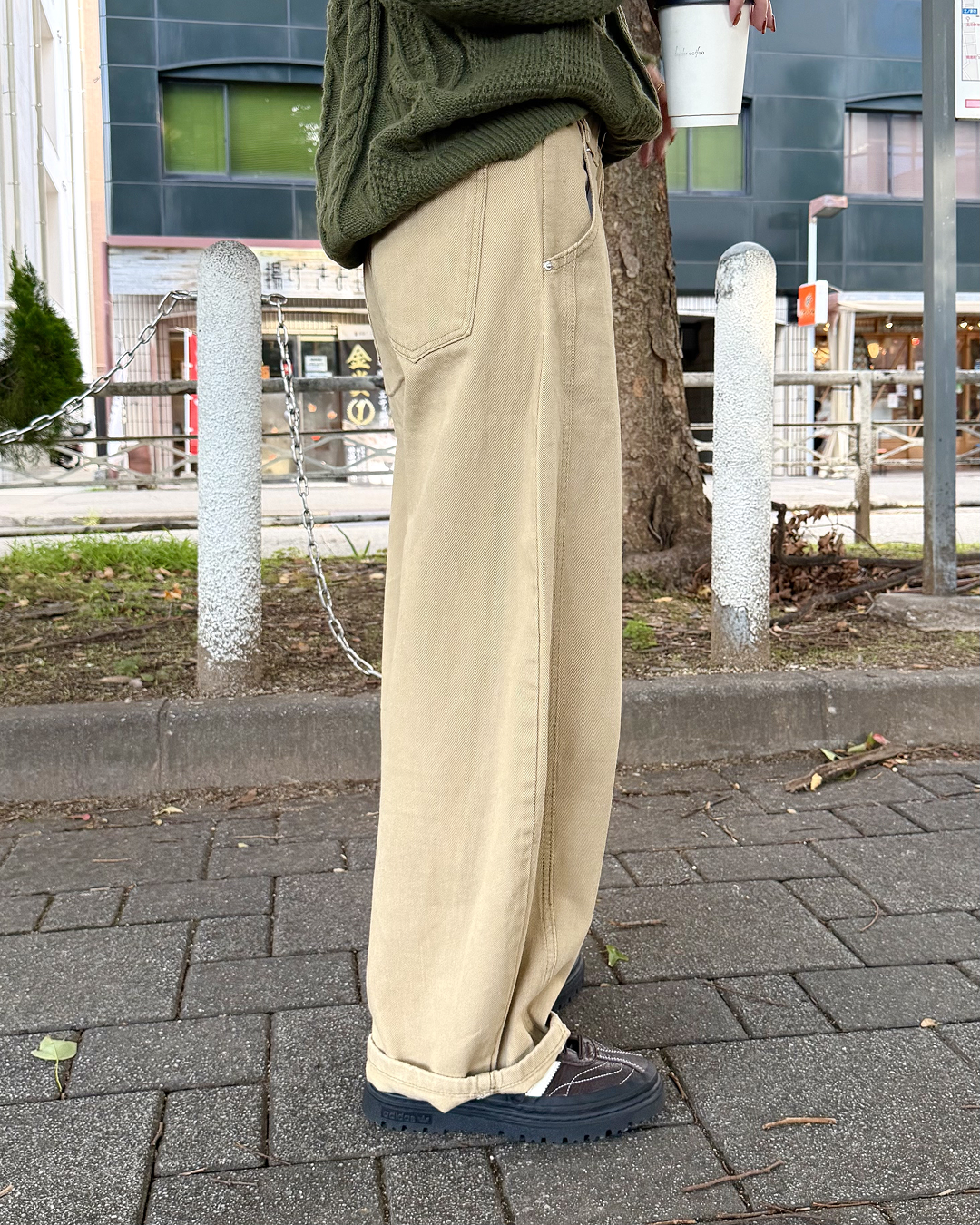 ルーズフィットワイドチノパンツ KU0036